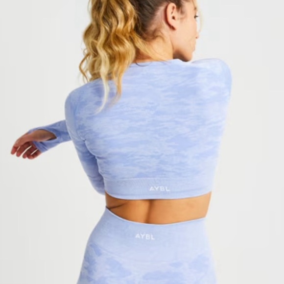AYBL Evolve Camo Seamless Long Sleeve Crop Top - Picture 2 of 4